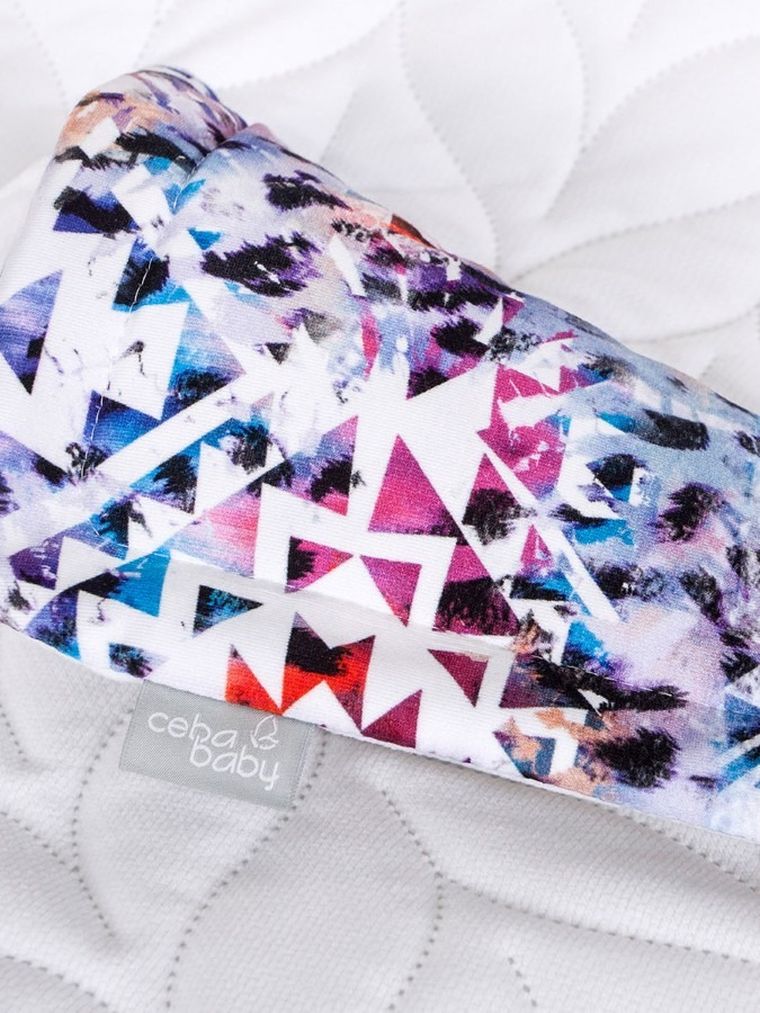 Ceba Baby, kocyk niemowlęcy z poduszką, biały, 75-100 cm