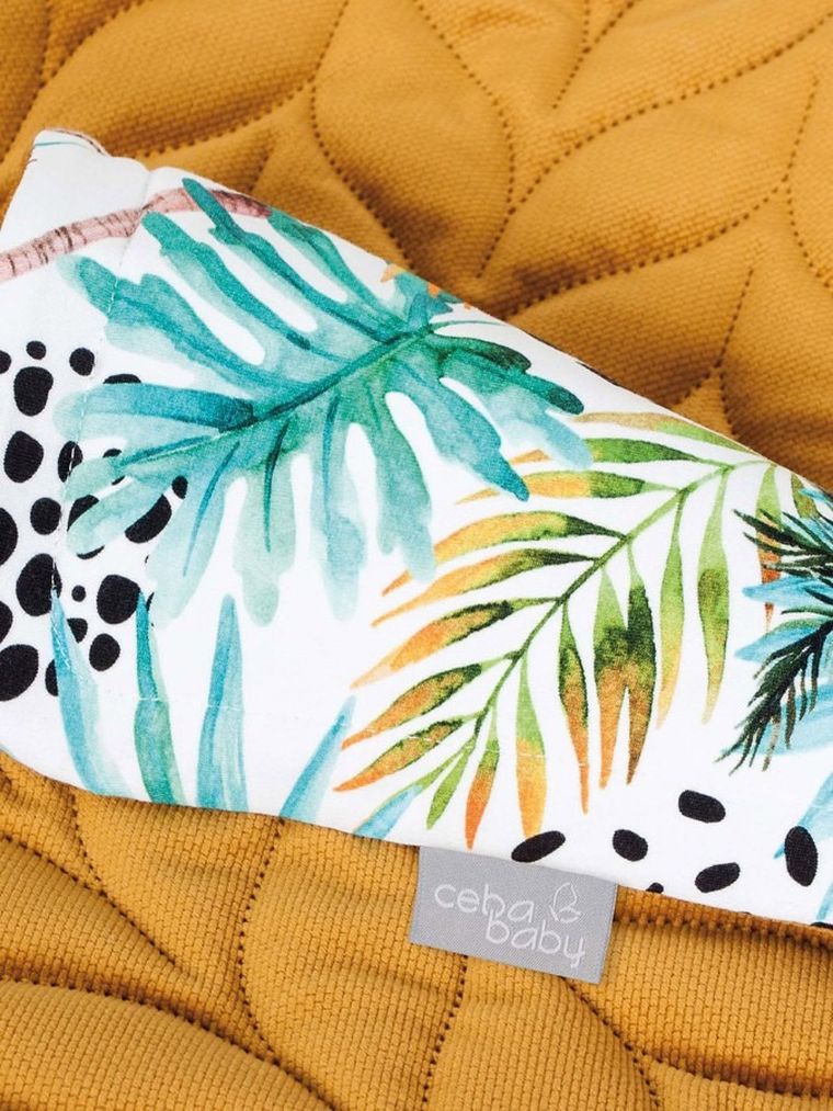 Ceba Baby, kocyk niemowlęcy z poduszką, pomarańczowy, 75-100 cm