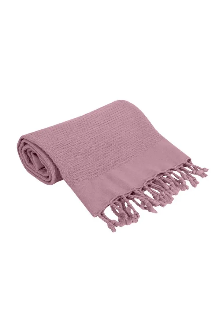 Ceba Baby, kocyk wielofunkcyjny dziecięcy, bawełniany, pink, 85-90 cm