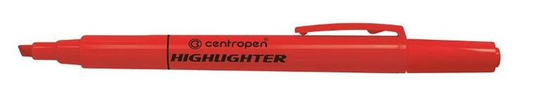 Centropen, cienki zakreślacz, Highlighter, czerwony, 10 szt.