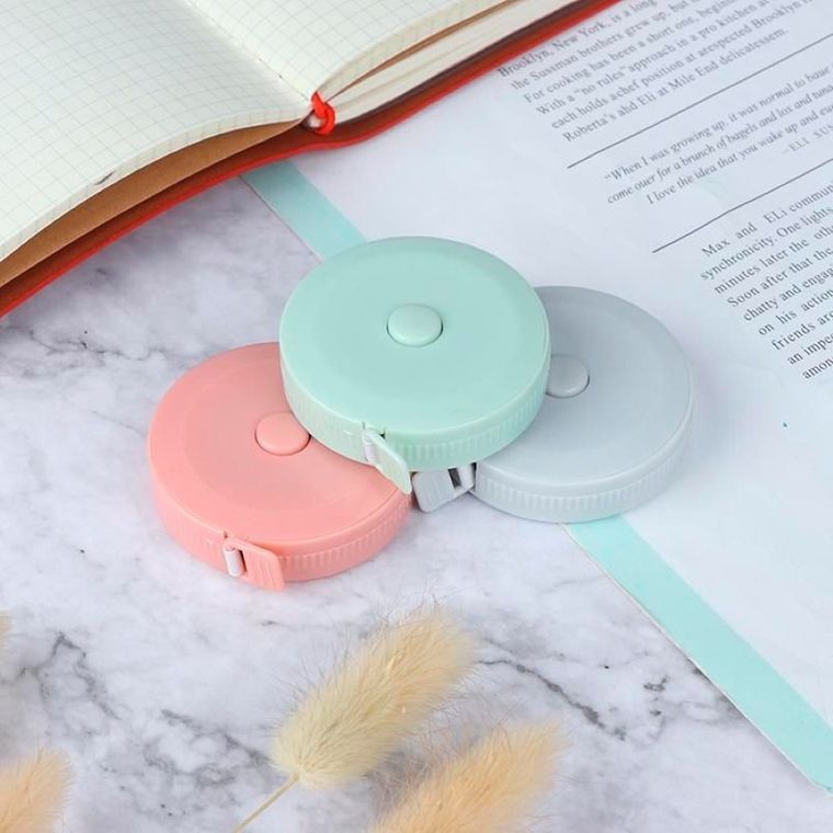 Centymetr, miarka, miara krawiecka, błękitna