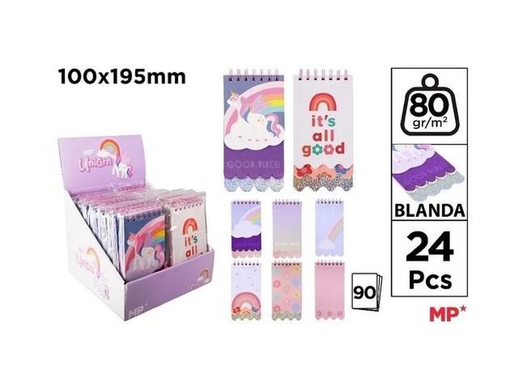 Cervantes, notes na spirali, Unicorn, 1 szt.