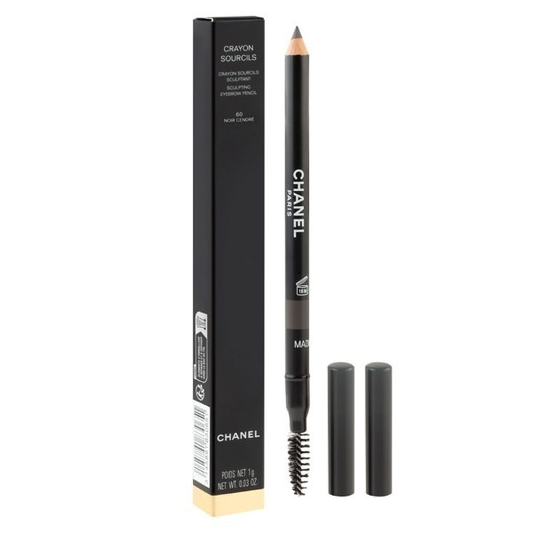 Chanel, Crayon Sourcils Sculpting Eyebrow Pencil, kredka do brwi ze szczoteczką, 60 noir cendré