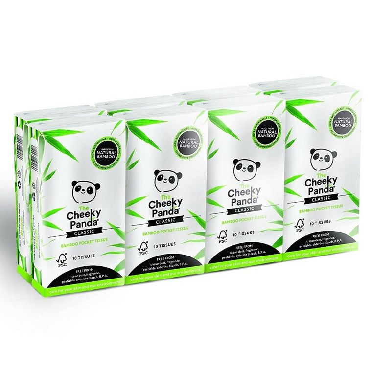 Cheeky Panda, chusteczki higieniczne kieszonkowe, paczka 8 opak.