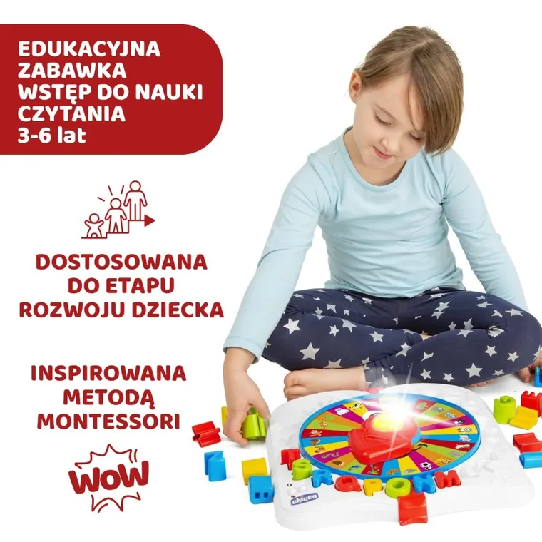 Chicco, Baby Prof, dwujęzykowa zabawka edukacyjna