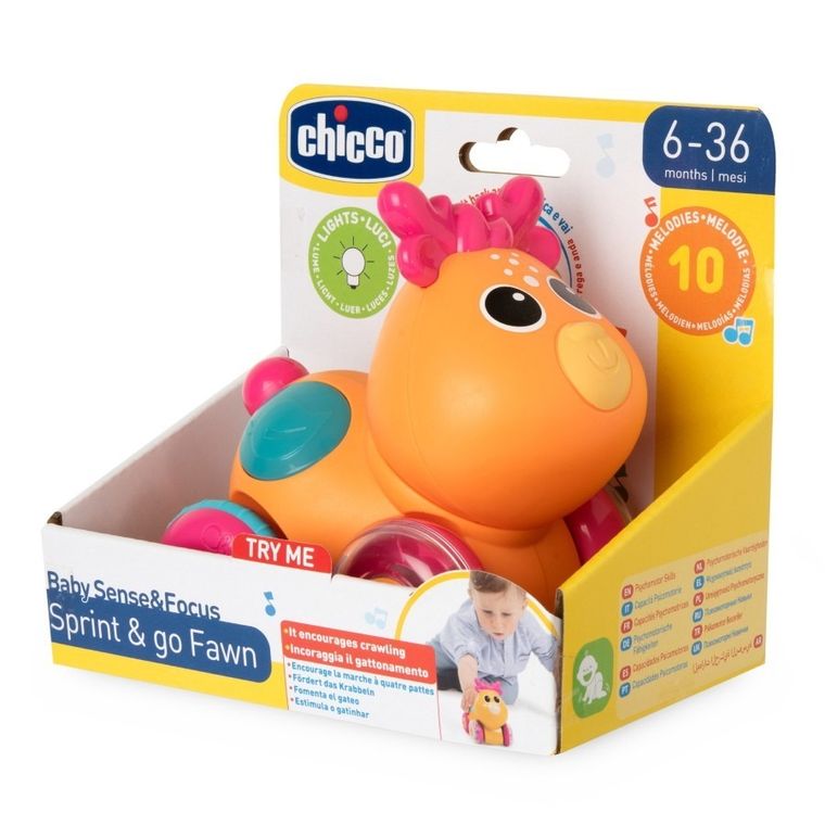 Chicco, Baby Sense & Focus, Jelonek, zabawka interaktywna