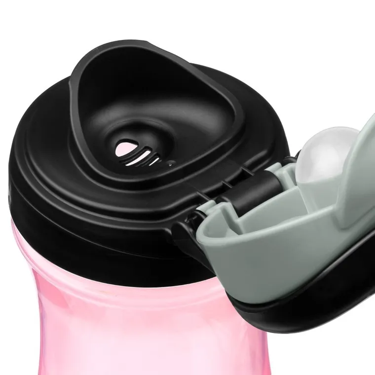 Chicco, bidon, różowy, 350 ml, 2l+