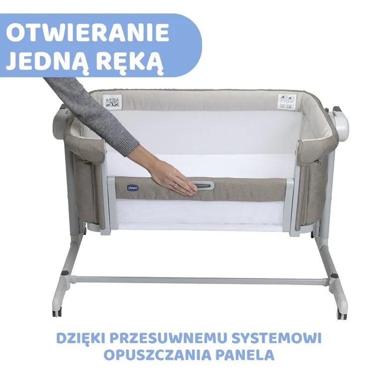 Chicco, Co-Sleeping, Next2Me, Magic Evo, łóżeczko dostawne, desert taupe