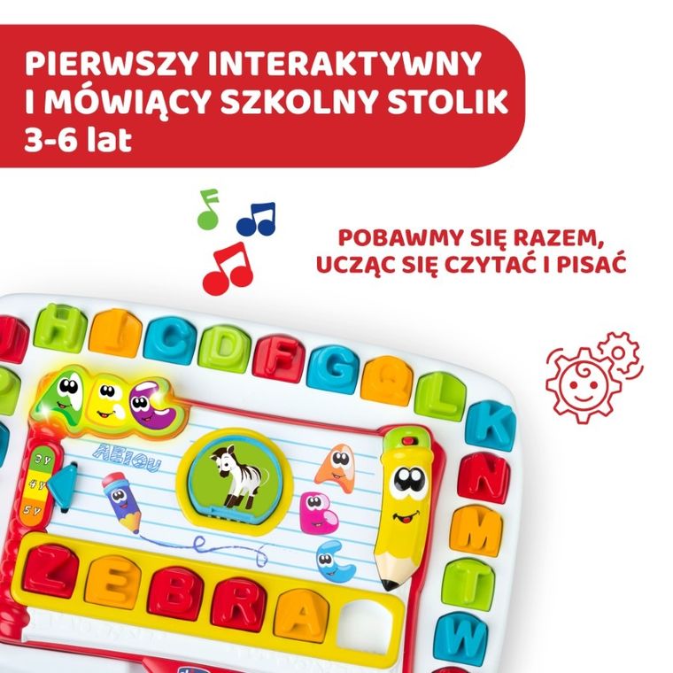 Chicco, Edu4you, Pierwszy Stolik Przedszkolaka, zabawka edukacyjna