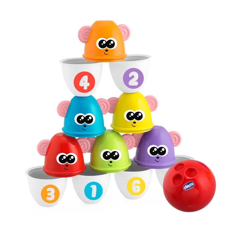 Chicco, Fit&Fun, Kolorowe Kręgle, zabawka interaktywna 2w1