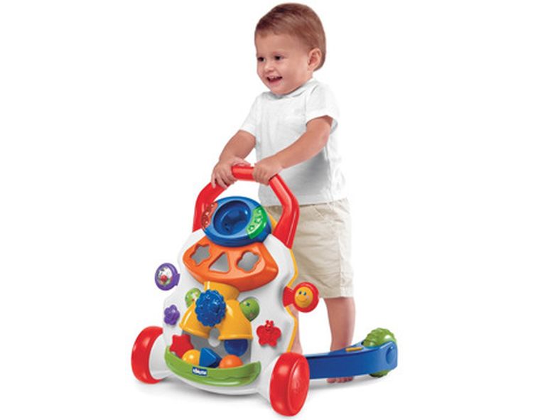 Chicco, grający chodzik, biały