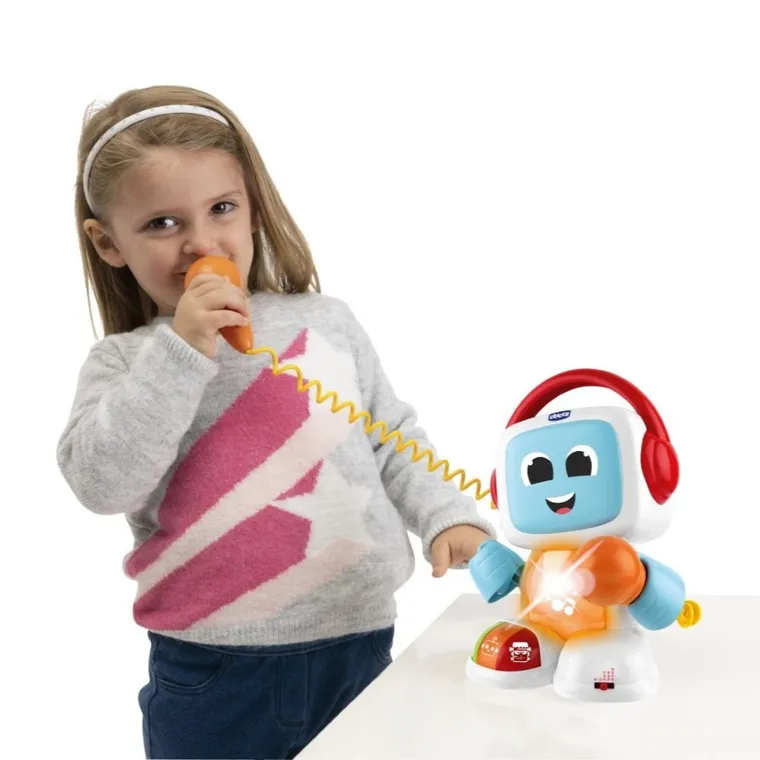 Chicco, Happy Music, Robit, Robot Śpiewający Karaoke, zabawka interaktywna 2w1