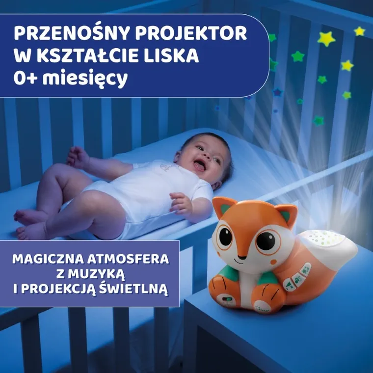 Chicco, Magic Forest, kolorowy projektor Foxy