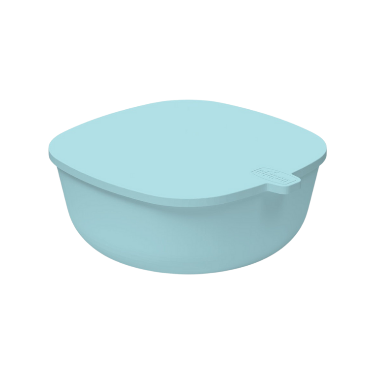 Chicco, miseczka z pokrywką, niebieska, 6m+