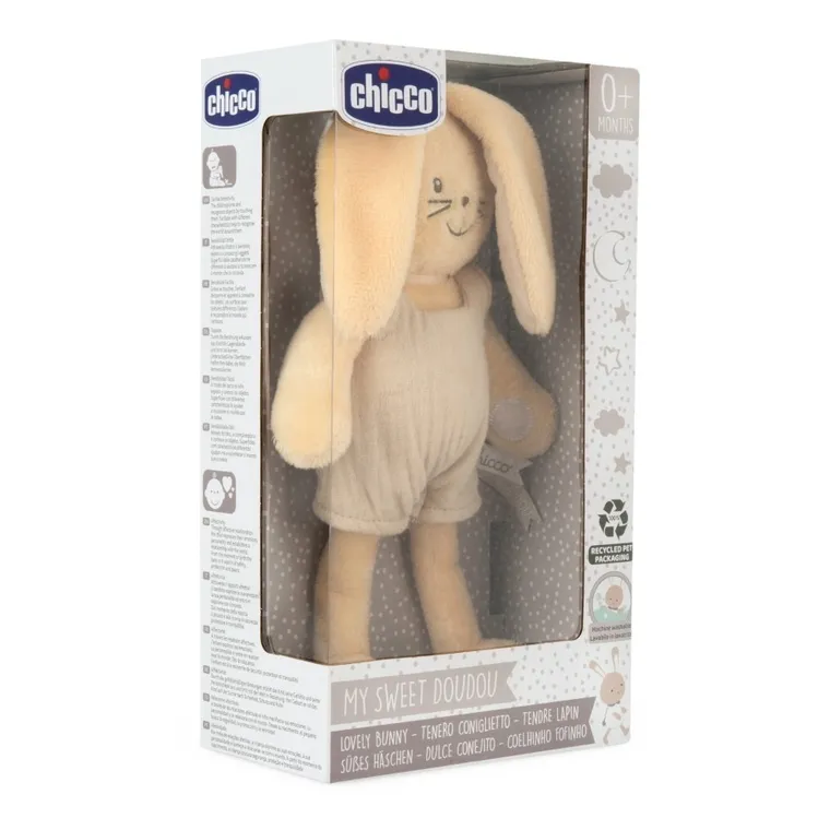 Chicco, My Sweet Dou Dou, Króliczek, makostka z grzechotką, przytulanka