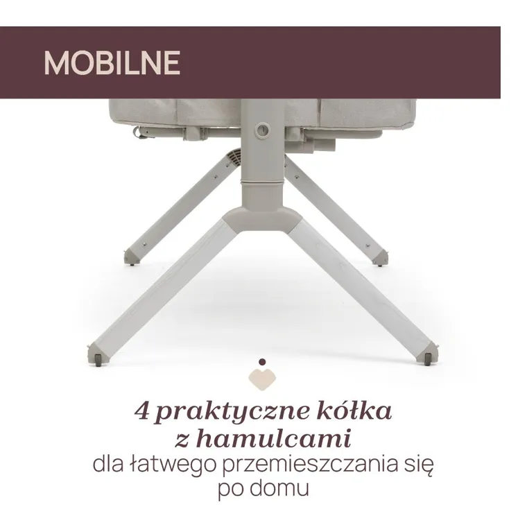 Chicco, Next2Me Armonia, łóżeczko dostawne, motherpearl