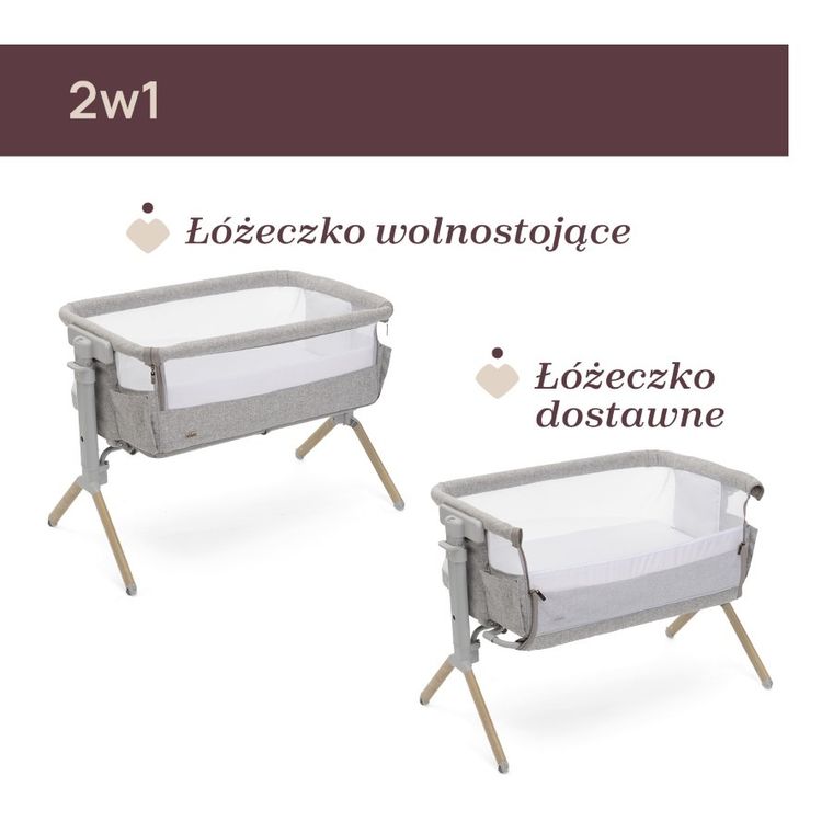 Chicco, Next2Me Armonia, łóżeczko dostawne, scandinavian