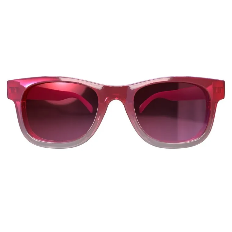 Chicco, okulary przeciwsłoneczne + etui, 24m+, różowe