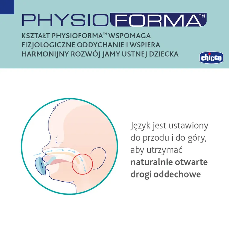 Chicco, PhysioForma Comfort, smoczek uspokajający, różowy, 6-16m