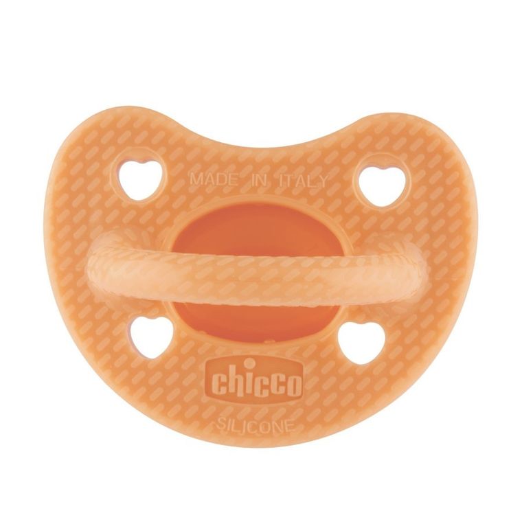 Chicco, Physioforma, Soft Luxe, smoczek uspokajający, pomarańczowy, 6-16 m, 2 szt.