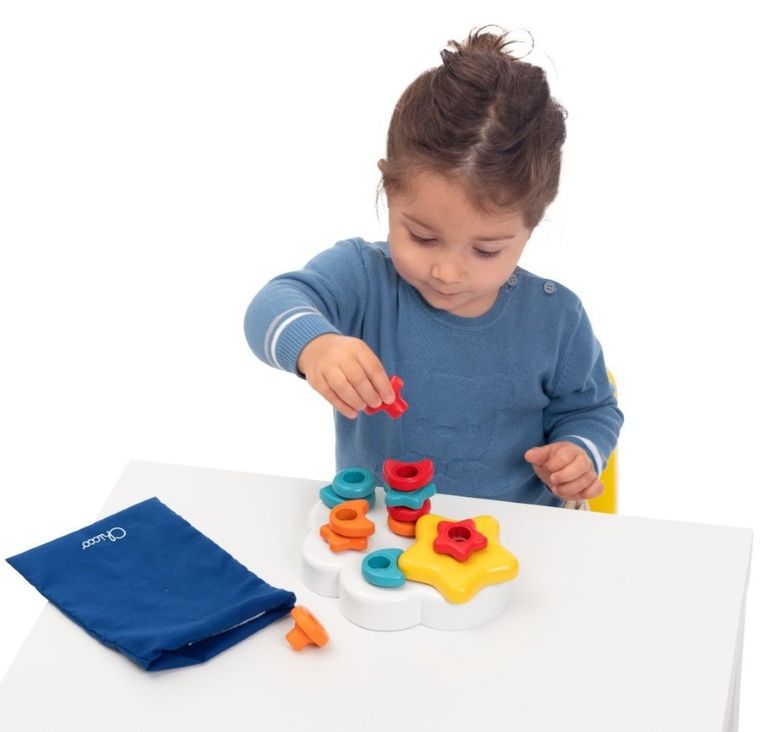 Chicco, Smart2Play, Kolorowe Pinezki, układanka, chmurka