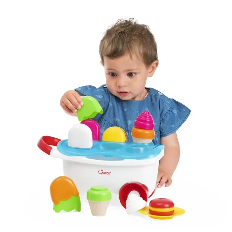 Chicco, Smart2Play, wózek z lodami, 19 elementów