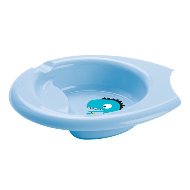 Chicco, talerz do karmienia, niebieski, 6m+