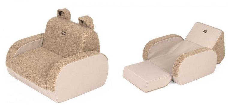 Chicco, Twist, fotel 3w1: fotel, leżanka, sofa, teddy
