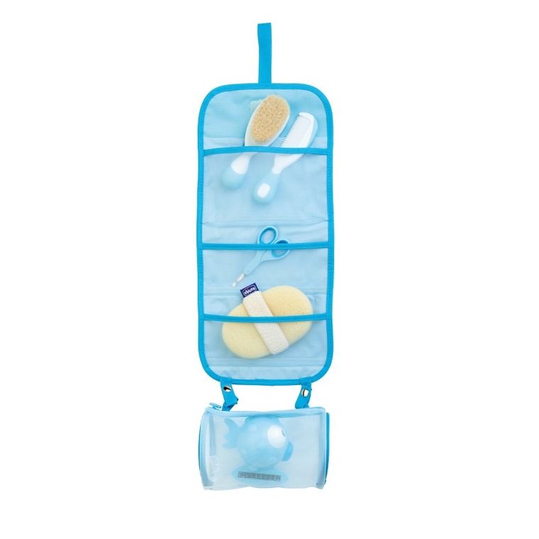 Chicco, zestaw akcesoriów do higieny, niebieski, 6m+