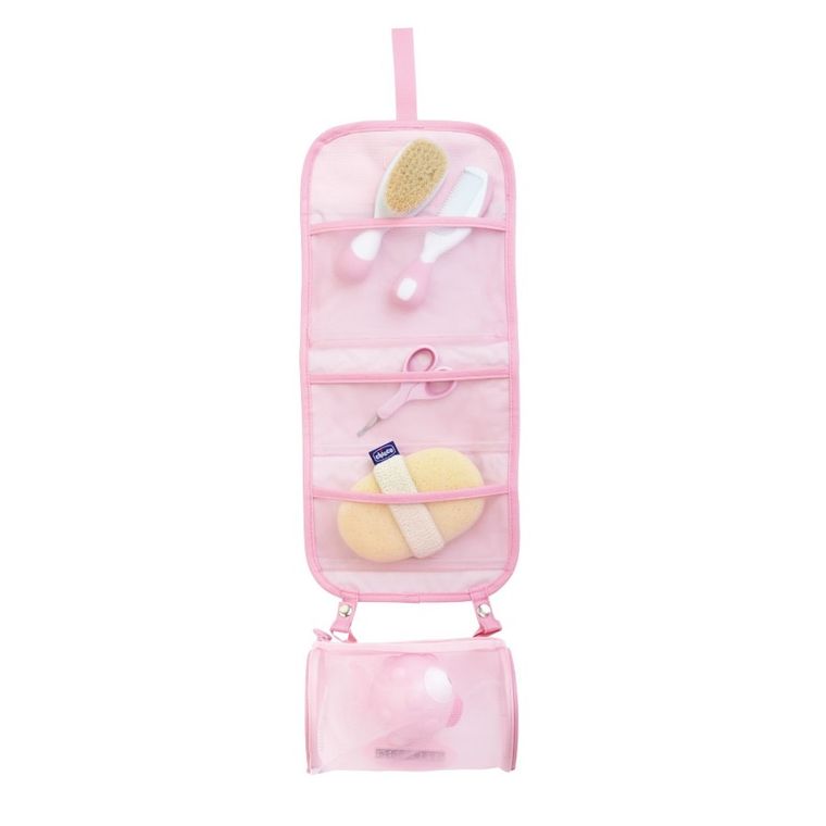 Chicco, zestaw akcesoriów do higieny, różowy, 6m+