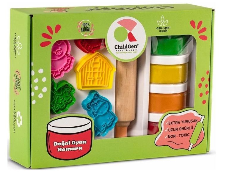 Childgen, Farma, naturalna ciastolina, zestaw kreatywny