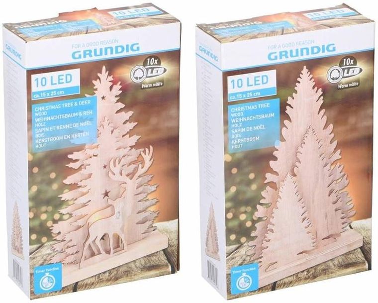 Choinka, 10 diod LED, 25 cm