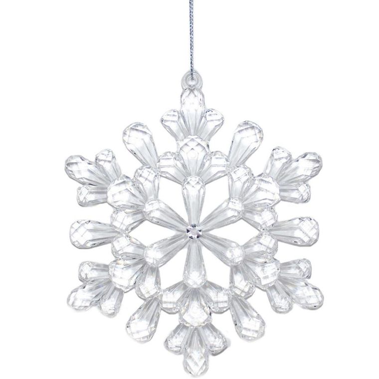 Christmas Decoration, dekoracja wisząca, płatek śniegu, 12-12 cm