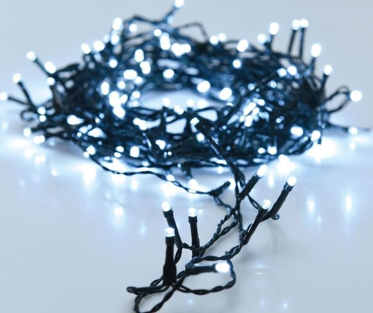 Christmas Decoration, lampki choinkowe, łańcuch świetlny 240 led, zimny biały