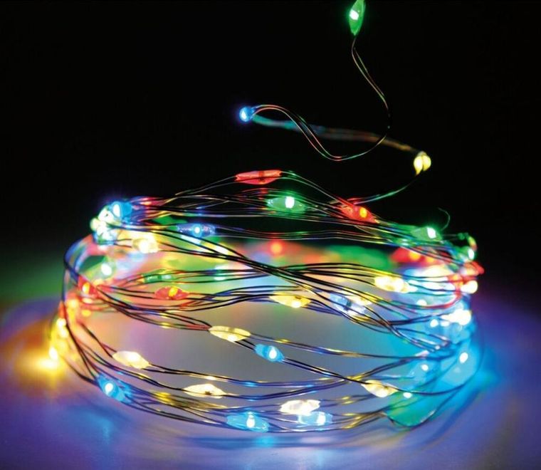 Christmas Decoration, lampki druciki, girlanda, multikolor, 120 LED