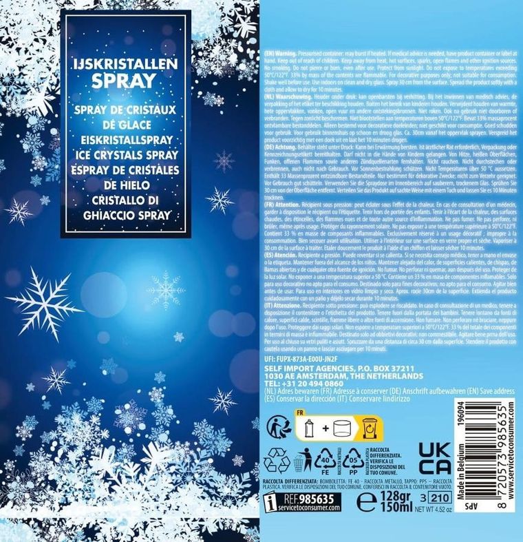 Christmas Decoration, szron dekoracyjny, 150 ml