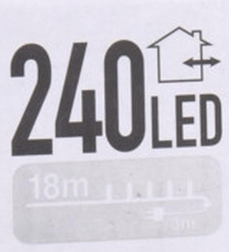 Christmas Gifts, lampki choinkowe, łańcuch świetlny, 240 LED