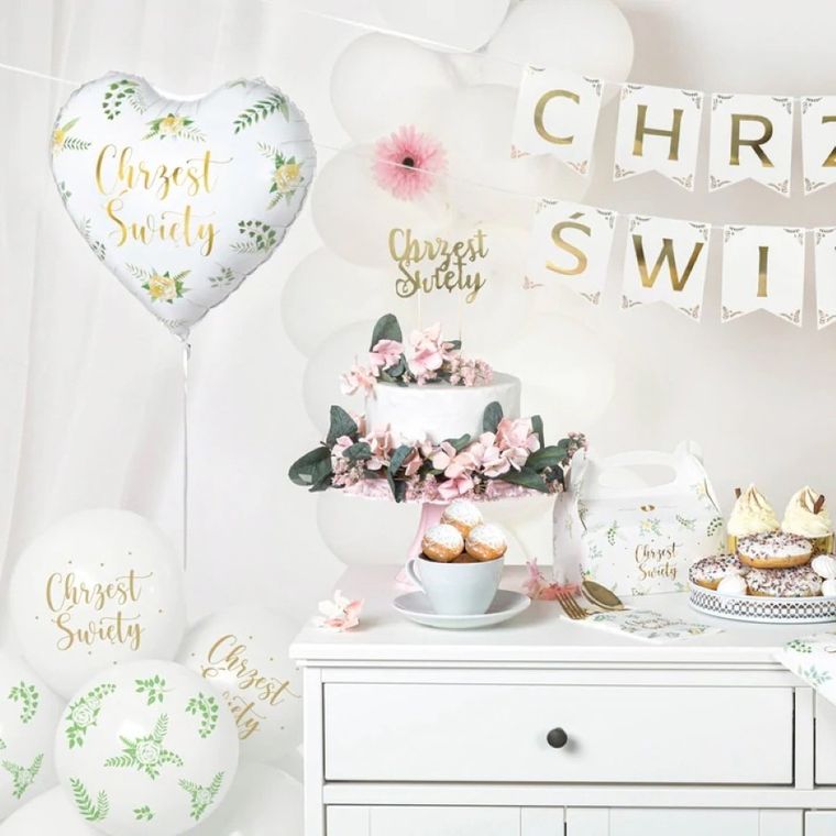 Chrzest Święty, balony, 6 szt.