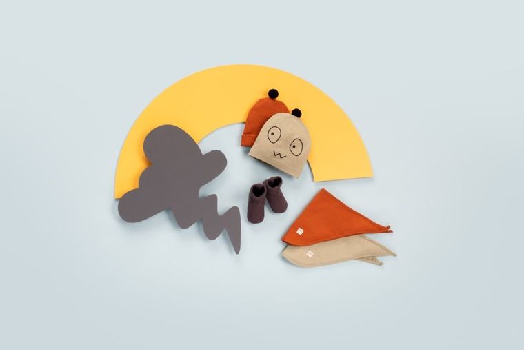 Chustka chłopięca, brązowa, Olivier, Pinokio