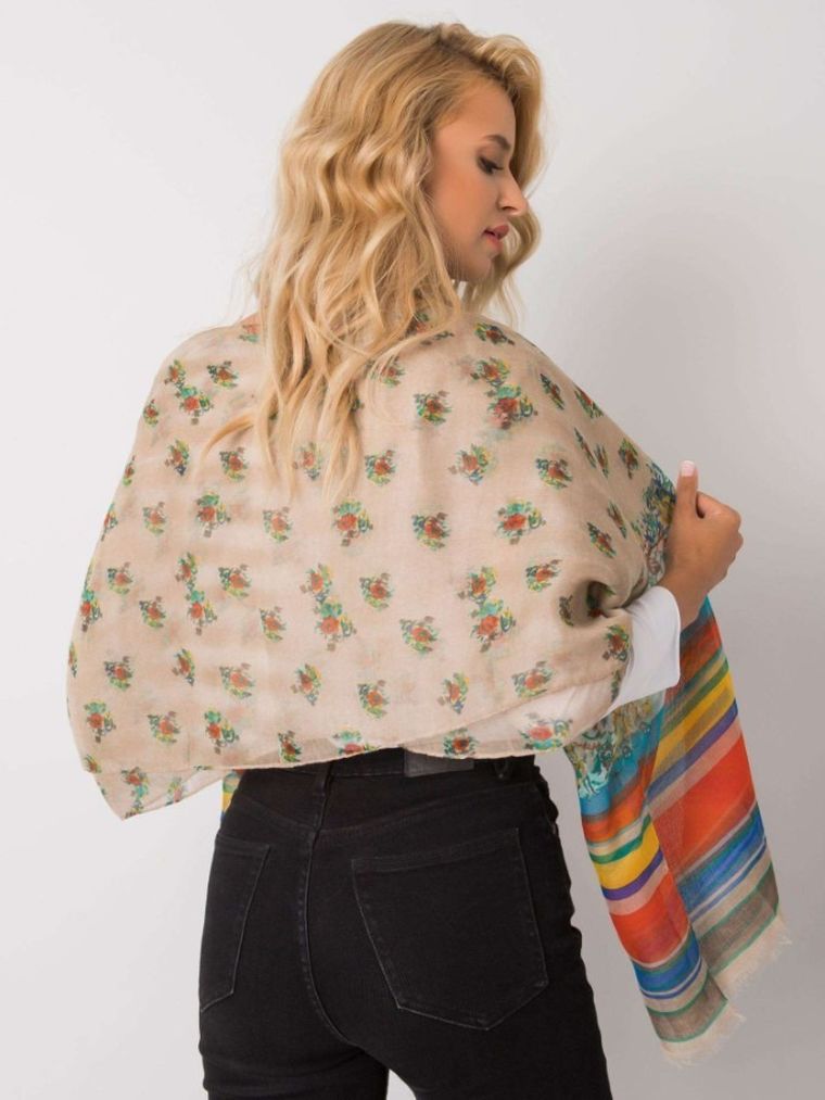 Chustka damska, beżowa, Factory Price