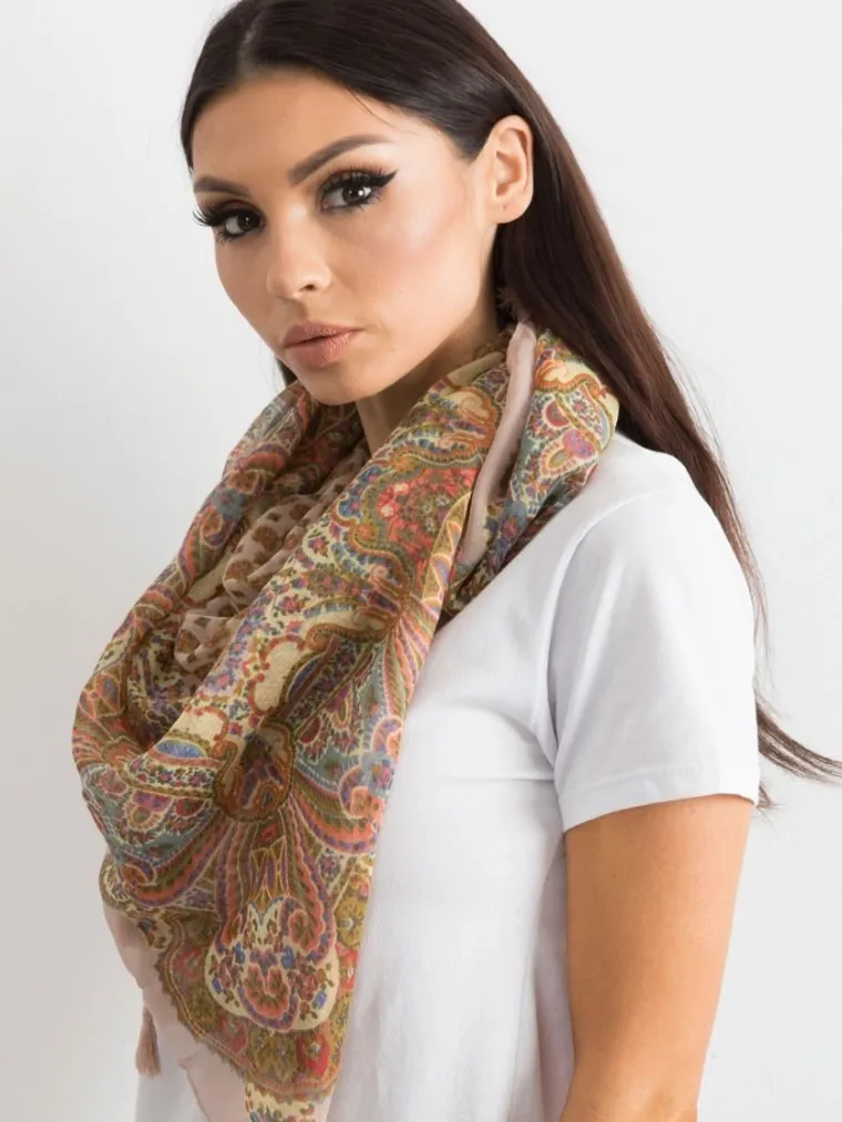 Chustka damska, różowa, Factory Price