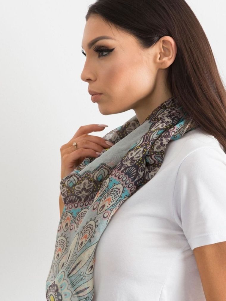 Chustka damska, szara, Factory Price