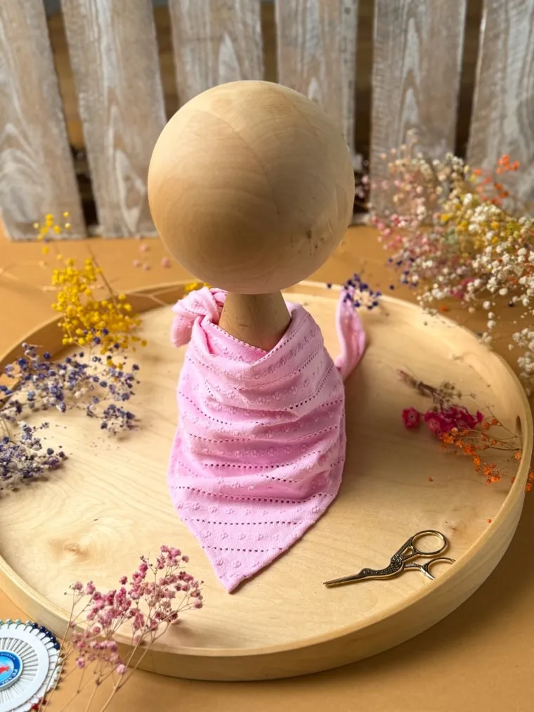 Chustka dziewczęca, 3w1, różowa, Iltom