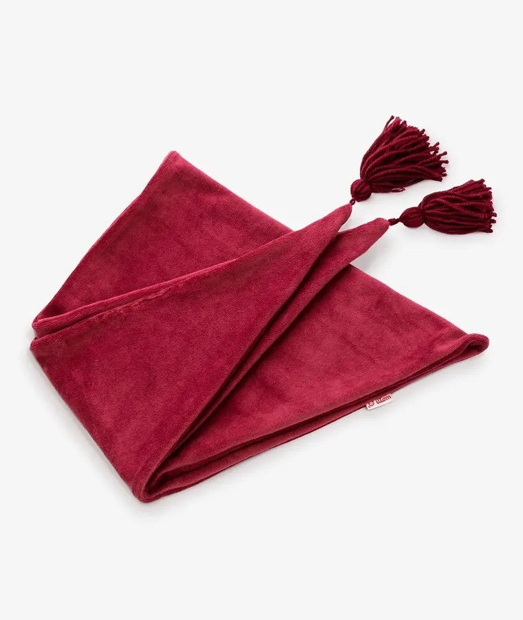 Chustka niemowlęca, bordowa, Iltom