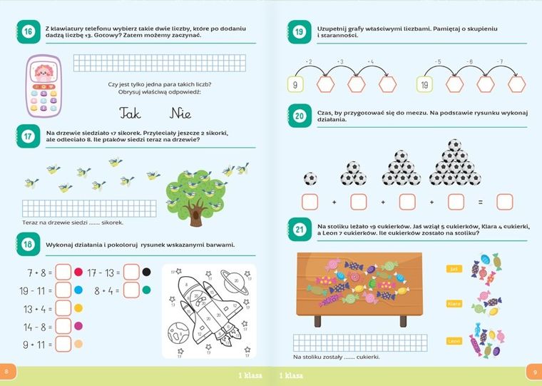 Ciekawe ćwiczenia matematyczne. Klasy 1-3