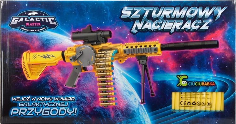Ciuciubabka, Galactic Blasters, Szturmowy nacieracz, elektryczny pistolet na strzałki piankowe