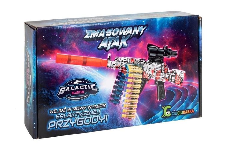 Ciuciubabka, Galactic Blasters, Zmasowany Atak, elektryczny pistolet na strzałki piankowe