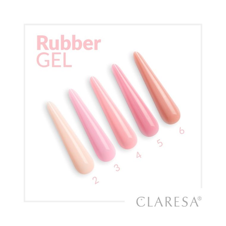 Claresa, Rubber Gel, żel do budowania i przedłużania paznokci 04, 12 g