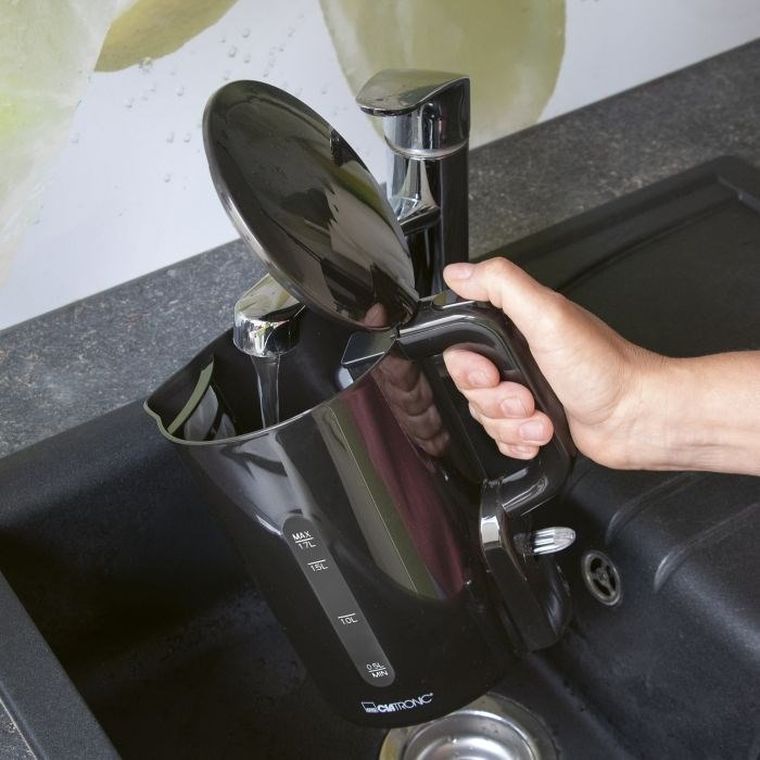 Clatronic, czajnik elektryczny, bezprzewodowy, czarny, 1,7l, WK 3835