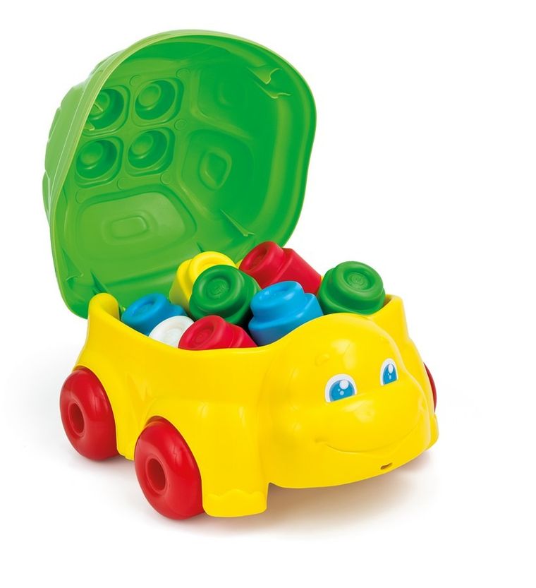 Clementoni, Baby Clemmy, Koszyk żółwik, klocki, 15 elementów